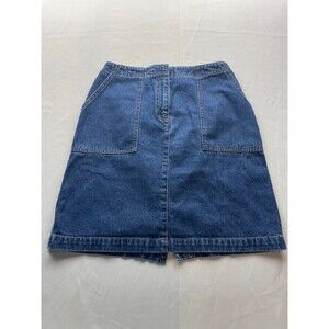Vintage Casual Corner ANNEX Denim Jean Mini Skirt Women Size 2 Blue Back Pockets